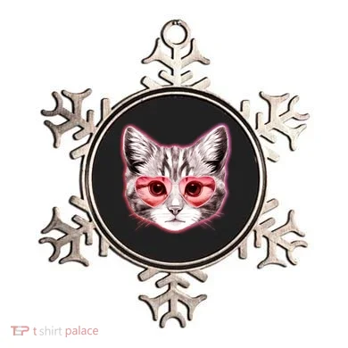 Valentine Cat Love Shades Ornament