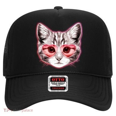 Valentine Cat Love Shades Hat