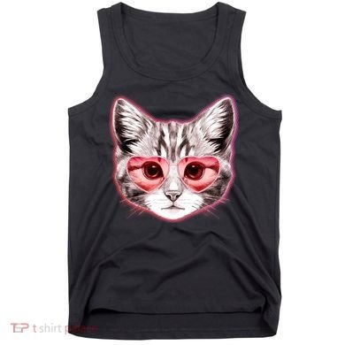 Valentine Cat Love Shades Tank Top
