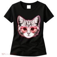Valentine Cat Love Shades Women's T-Shirt thumb 0