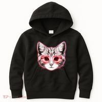 Valentine Cat Love Shades Kids Hoodie thumb 0
