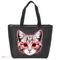 Valentine Cat Love Shades Tote Bag thumb 0
