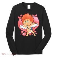 Valentine Dabbing Cupid Long Sleeve Shirt thumb 0
