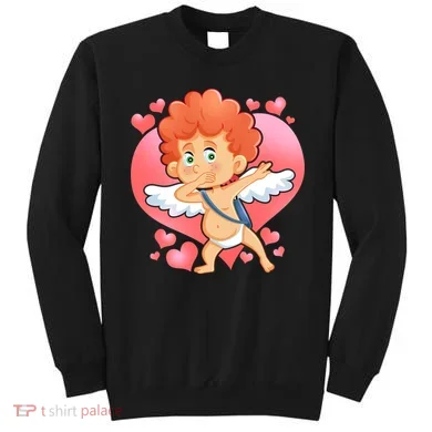 Valentine Dabbing Cupid Sweatshirt