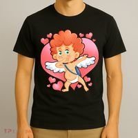 Valentine Dabbing Cupid T-Shirt thumb 3