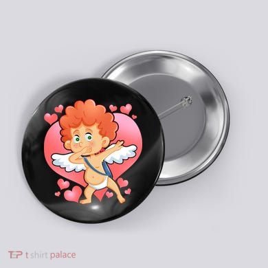 Valentine Dabbing Cupid Button