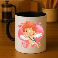 Valentine Dabbing Cupid Coffee Mug thumb 4