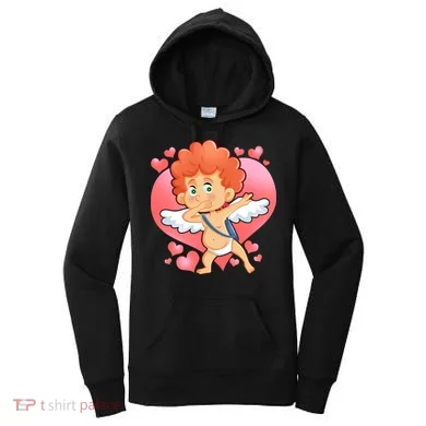 Valentine Dabbing Cupid Women's Hoodie