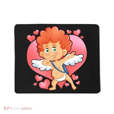 Valentine Dabbing Cupid Mousepad