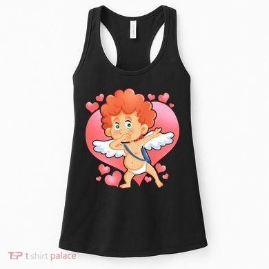 Valentine Dabbing Cupid Women's Tank Top