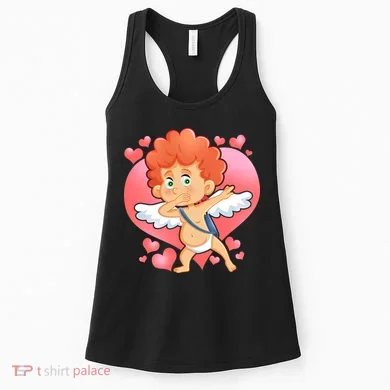 Valentine Dabbing Cupid Women's Tank Top