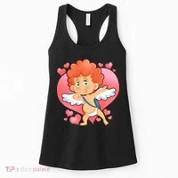 Valentine Dabbing Cupid Women's Tank Top thumb 0