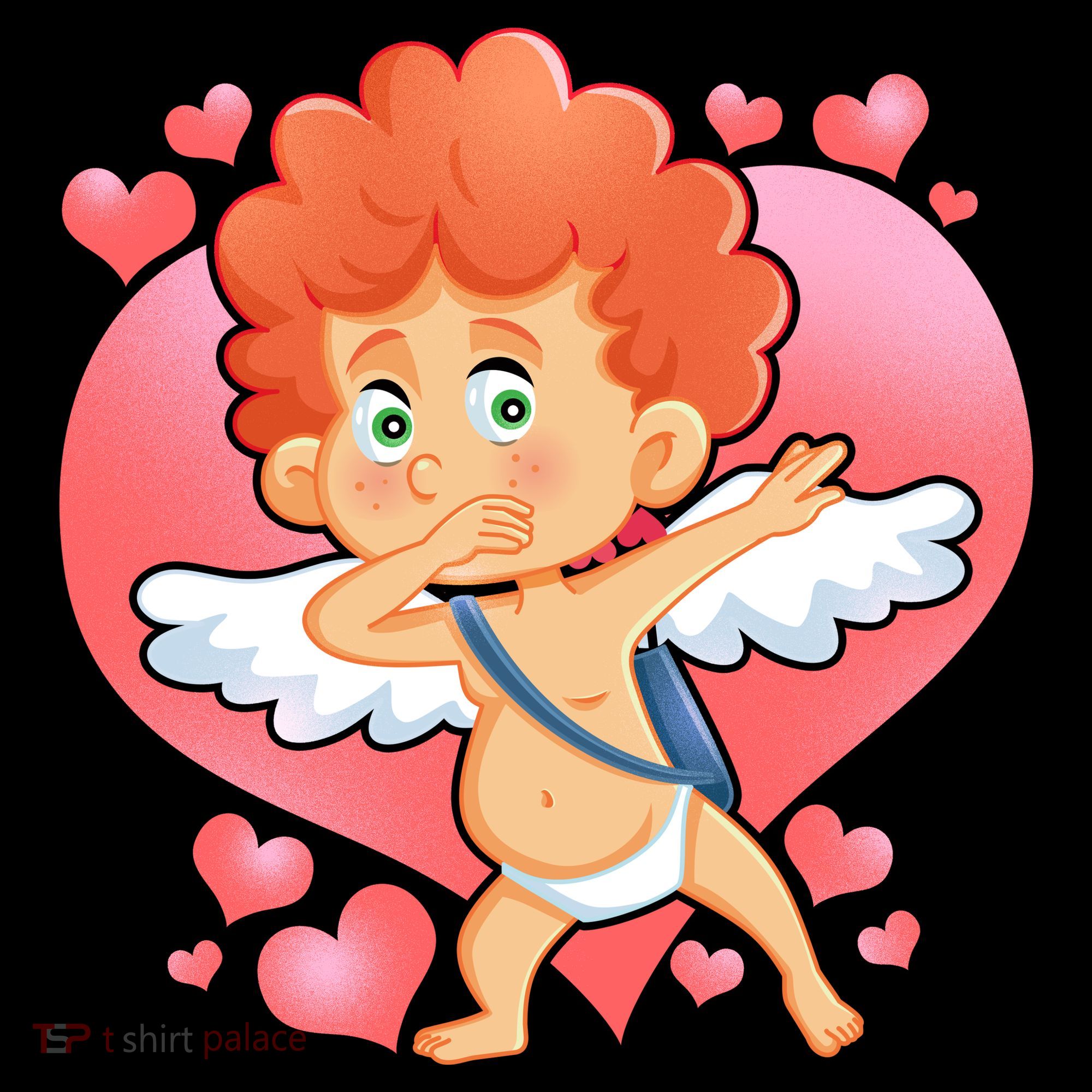 Valentine Dabbing Cupid Women's Tank Top