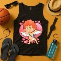 Valentine Dabbing Cupid Tank Top thumb 4