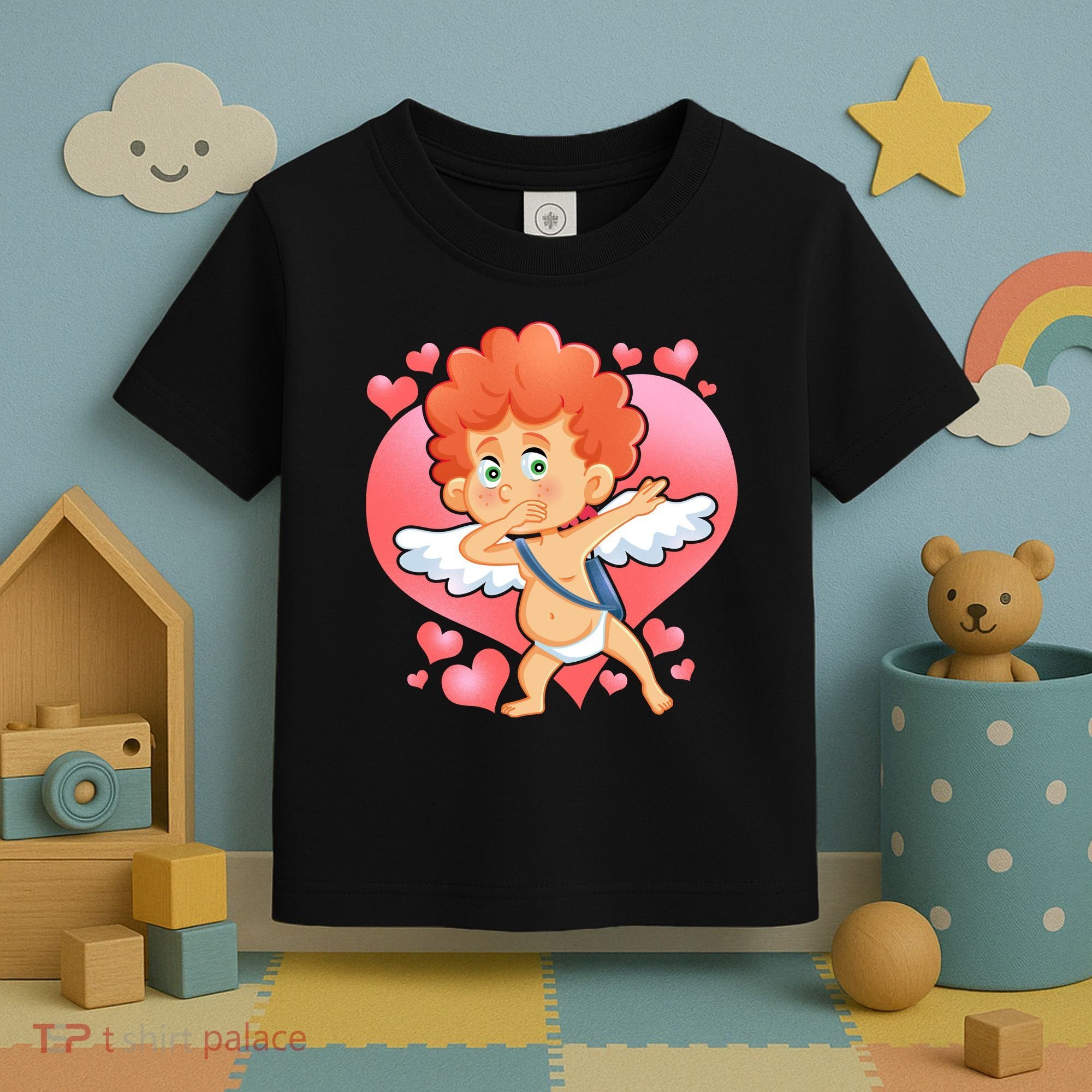 Valentine Dabbing Cupid Toddler T-Shirt