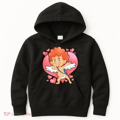 Valentine Dabbing Cupid Kids Hoodie