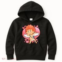 Valentine Dabbing Cupid Kids Hoodie thumb 0