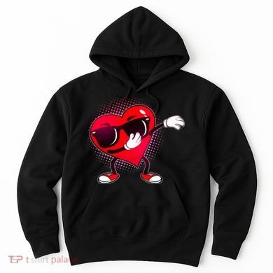 Valentine Dabbing Heart Hoodie
