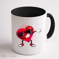 Valentine Dabbing Heart Coffee Mug thumb 1