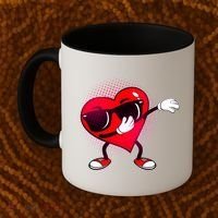 Valentine Dabbing Heart Coffee Mug thumb 2