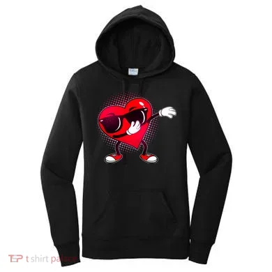 Valentine Dabbing Heart Women's Hoodie