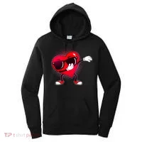 Valentine Dabbing Heart Women's Hoodie thumb 0