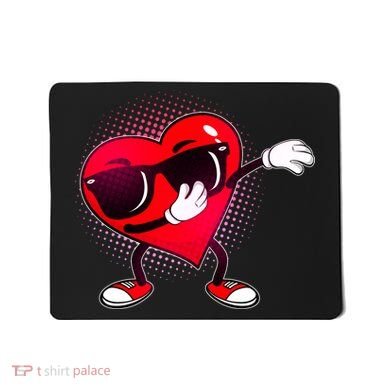 Valentine Dabbing Heart Mousepad