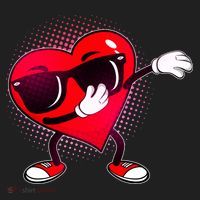 Valentine Dabbing Heart Golf Towel thumb 3