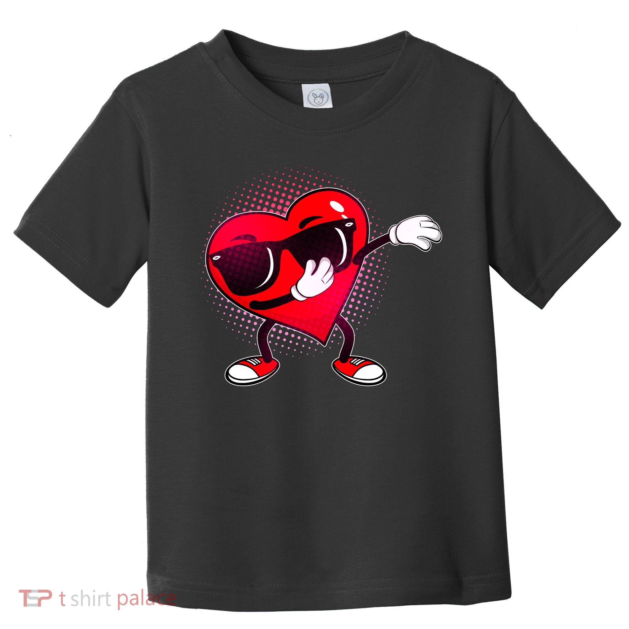 Valentine Dabbing Heart Toddler T-Shirt