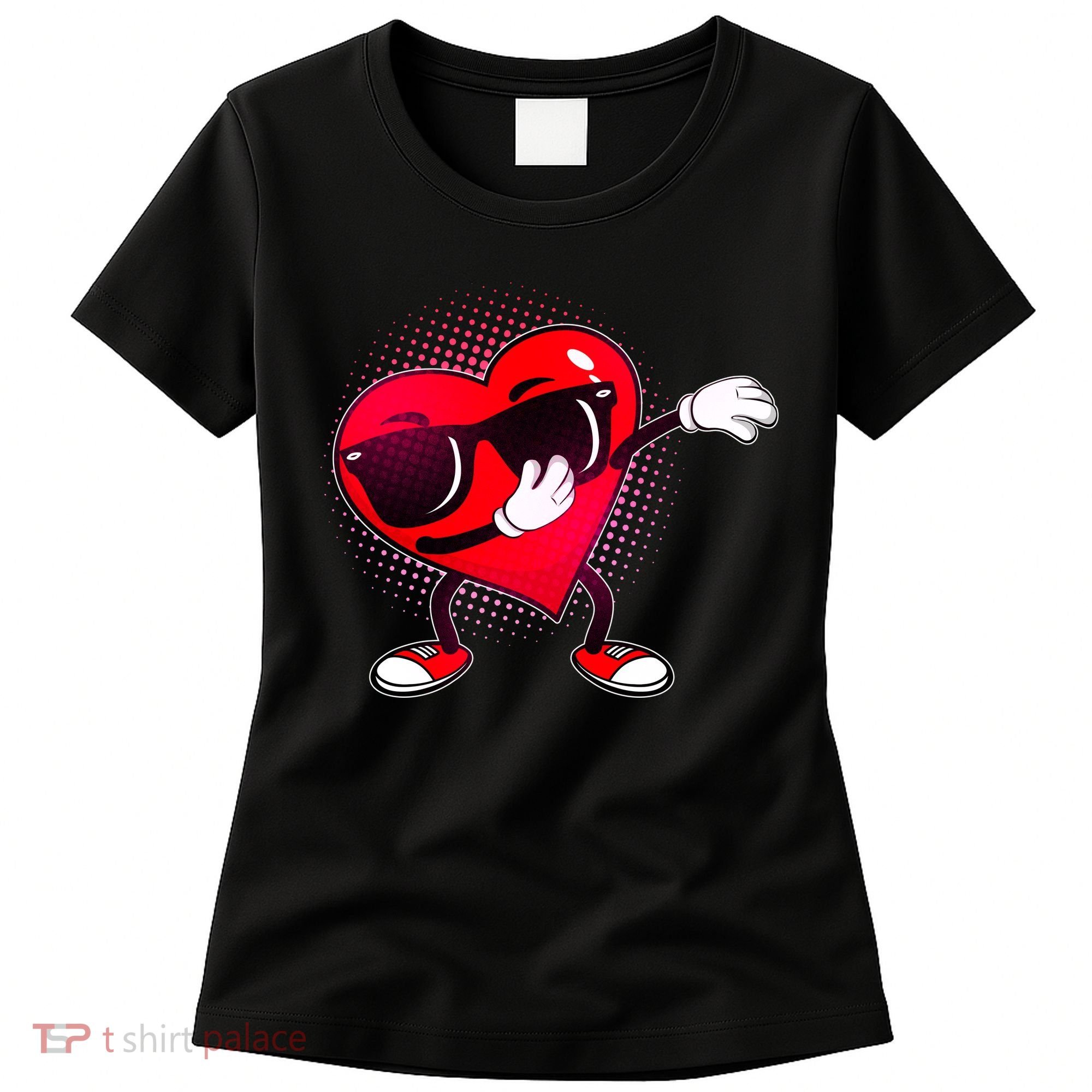 Valentine Dabbing Heart Women's T-Shirt
