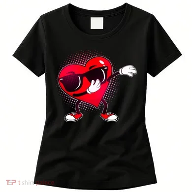 Valentine Dabbing Heart Women's T-Shirt