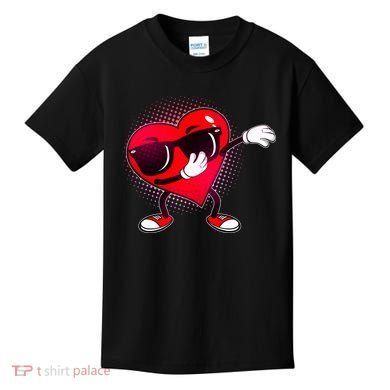 Valentine Dabbing Heart Kids T-Shirt