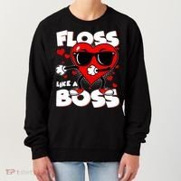 Valentine Floss Like A Boss Heart Women's Sweatshirt thumb 0