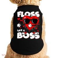 Valentine Floss Like A Boss Heart Doggie Tank thumb 0