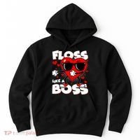 Valentine Floss Like A Boss Heart Hoodie thumb 0