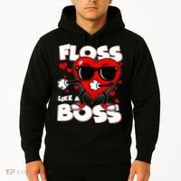 Valentine Floss Like A Boss Heart Hoodie thumb 2
