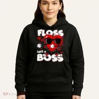 Valentine Floss Like A Boss Heart Hoodie thumb 5