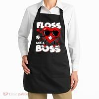 Valentine Floss Like A Boss Heart Apron thumb 2