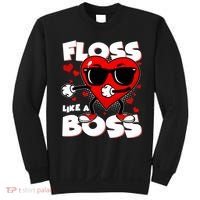 Valentine Floss Like A Boss Heart Sweatshirt thumb 0