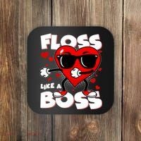 Valentine Floss Like A Boss Heart Coaster thumb 0