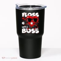 Valentine Floss Like A Boss Heart Tumbler thumb 0
