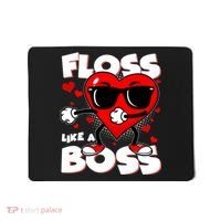 Valentine Floss Like A Boss Heart Mousepad thumb 0