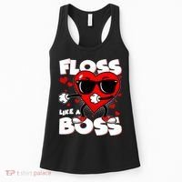 Valentine Floss Like A Boss Heart Women's Tank Top thumb 0