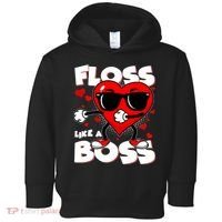Valentine Floss Like A Boss Heart Toddler Hoodie thumb 0