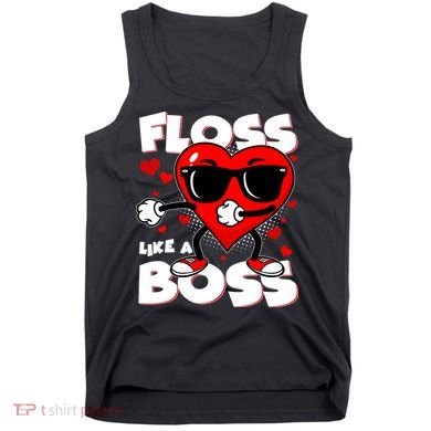 Valentine Floss Like A Boss Heart Tank Top