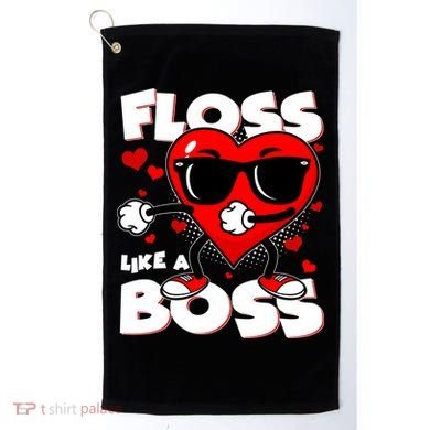 Valentine Floss Like A Boss Heart Golf Towel