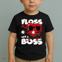 Valentine Floss Like A Boss Heart Toddler T-Shirt thumb 2