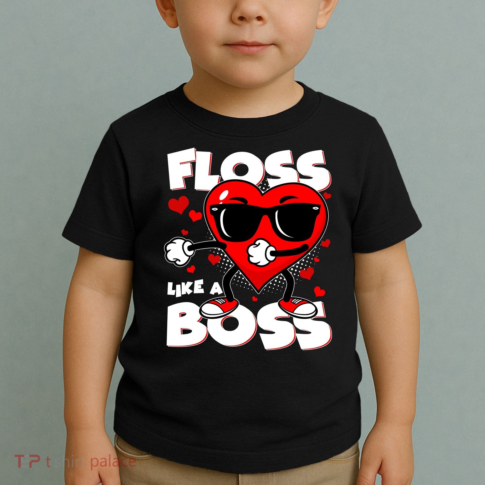Valentine Floss Like A Boss Heart Toddler T-Shirt