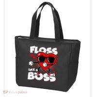 Valentine Floss Like A Boss Heart Tote Bag thumb 3