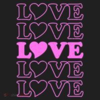 Valentine Love Pattern Comfort Colors T-Shirt thumb 5